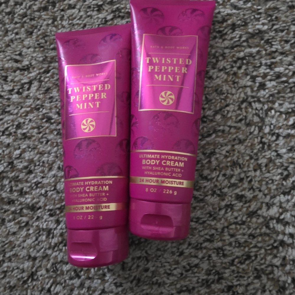 Twisted Peppermint Body Cream - Pink